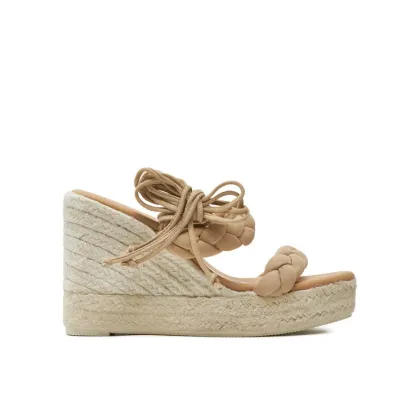 Zdjęcie Manebi Espadryle Hamptons Two Braided Bands Wedge Espadrilles M 1.1 WE Beżowy