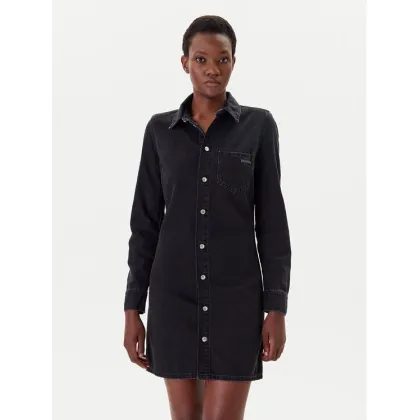 Zdjęcie Calvin Klein Jeans Sukienka jeansowa J20J225171 Czarny Slim Fit