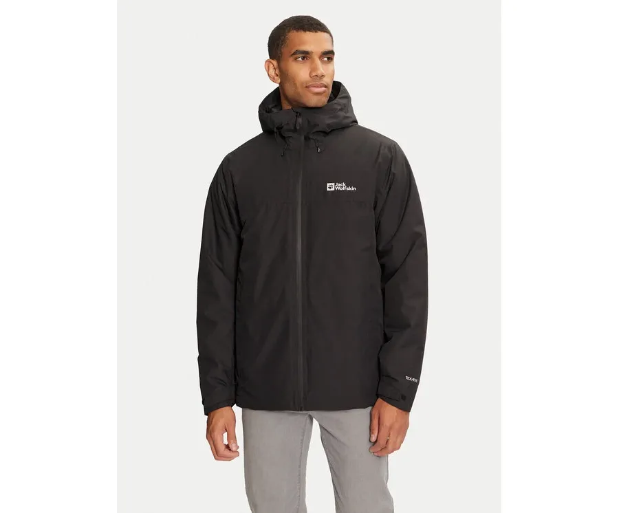 obrazek 1 Jack Wolfskin Kurtka przeciwdeszczowa Wisper Ins A61870 Czarny Regular Fit