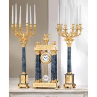 Picture Luxurious clock and decorative candlesticks from Italy