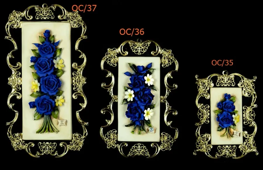 obrazek 1 Zjawiskowa porcelanowa ozdoba na ścianę z Włoch