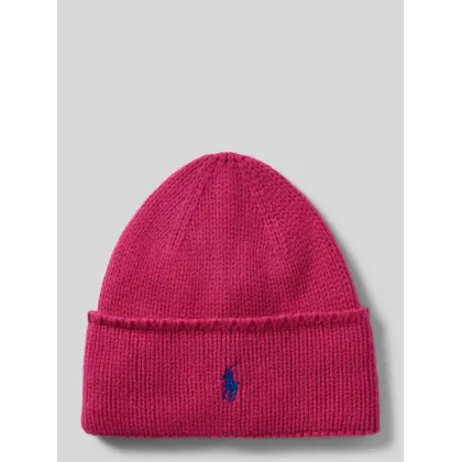 Zdjęcie Czapka z wełny z detalem z logo model ‘PONY’