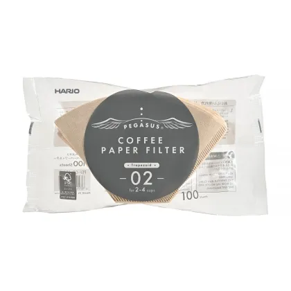 Zdjęcie Hario filtry papierowe PEGASUS 02-M 2-4 fil. brązowe 100 Sztuk HARIO