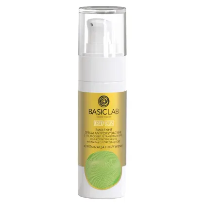 Zdjęcie BasicLab Esteticus Serum z witaminą C 10%, koenzymem Q10 0,5% i CBD 30 ml Basiclab Dermocosmetics