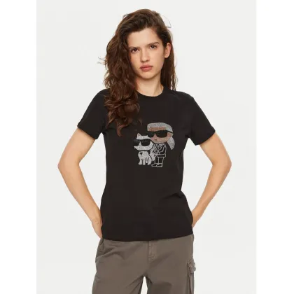 Zdjęcie KARL LAGERFELD T-Shirt A1W17131 Czarny Regular Fit