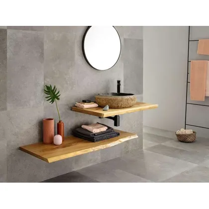 Picture Sophisticated wooden bathroom furniture set - Proteo Arredo Bagno