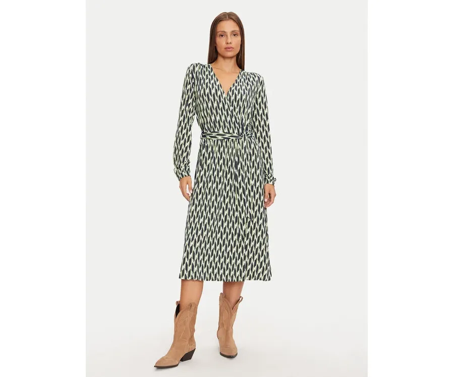 obrazek 1 Olsen Sukienka koszulowa 13001788 Zielony Regular Fit