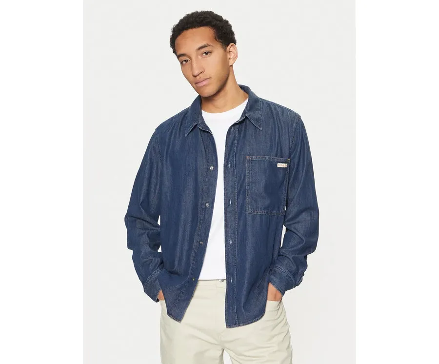 obrazek 1 Calvin Klein Jeans Koszula jeansowa J30J327022 Granatowy Regular Fit