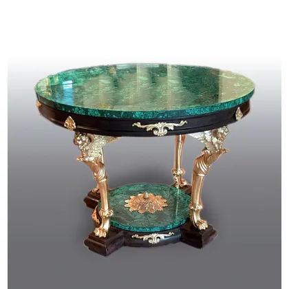 Zdjęcie Luksusowy stolik z malachitem - Fonderia Artistica Ruocco