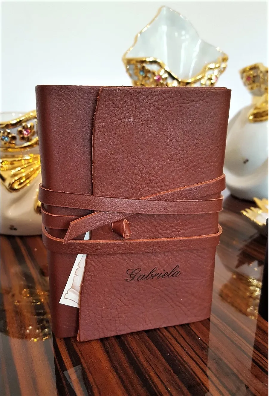 picture 6 Hand-cut leather notebook