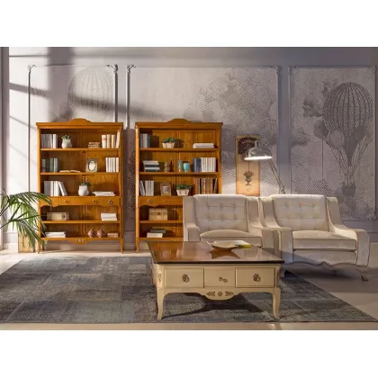 Zdjęcie Luksusowy mały kwadratowy stół z szufladami w stylu klasycznym - Stella del Mobile