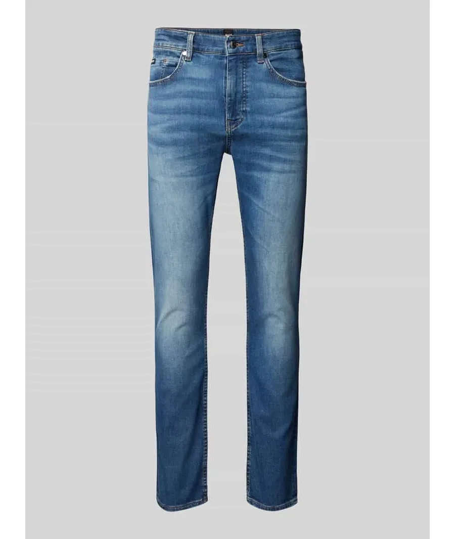 obrazek 1 Jeansy o kroju regular fit z naszywką z logo model ‘Delaware’