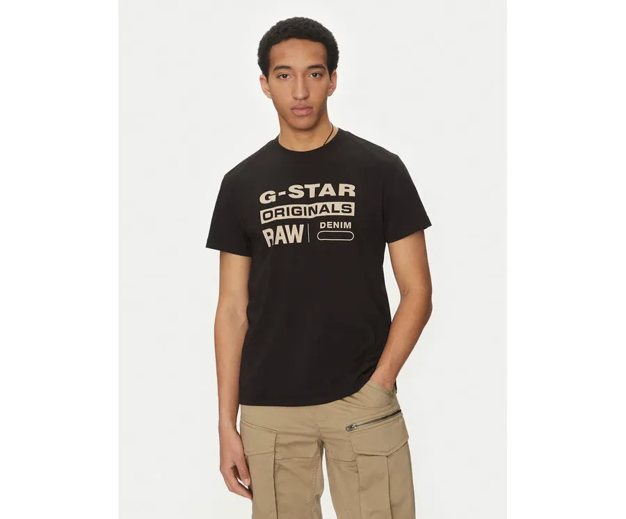 obrazek 1 G-Star Raw T-Shirt Originals D25969-C506 1214 Czarny Regular Fit