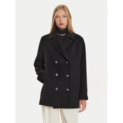 Zdjęcie Calvin Klein Płaszcz wełniany K20K207699 Czarny Regular Fit