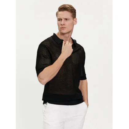 Zdjęcie Calvin Klein Swimwear Polo KM0KM00963 Czarny Regular Fit