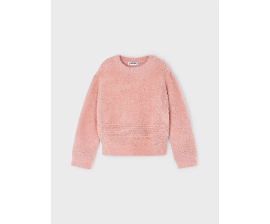 obrazek 1 Mayoral Sweter 4.305 Różowy Regular Fit