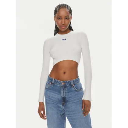 Zdjęcie Hugo Sweter Succoire_B 50514280 Biały Slim Fit HUGO