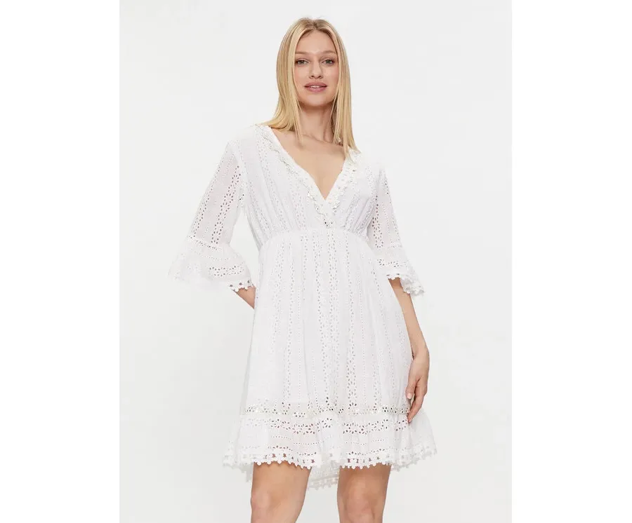 obrazek 1 Iconique Sukienka letnia Giorgia IC24-002 Biały Regular Fit