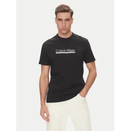 Zdjęcie Calvin Klein T-Shirt Outline Tape Graphic LV04RC852G Czarny Regular Fit