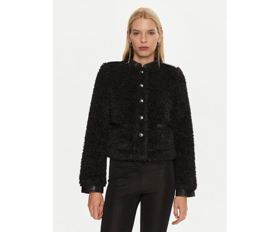 obrazek 1 Patrizia Pepe Futro 2O0142/E054-K103 Czarny Regular Fit