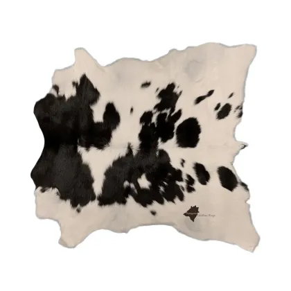 Zdjęcie Niepowtarzalny dywan skórzany - 105x95 cm