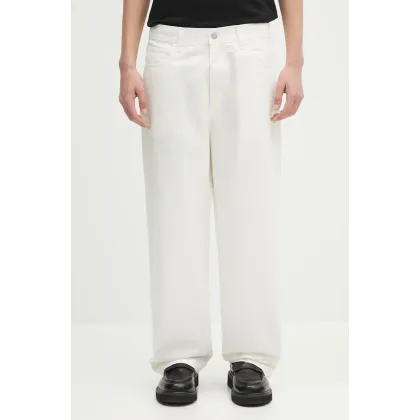 Zdjęcie Carhartt WIP spodnie bawełniane Landon Pant męskie kolor biały proste I034806.35002
