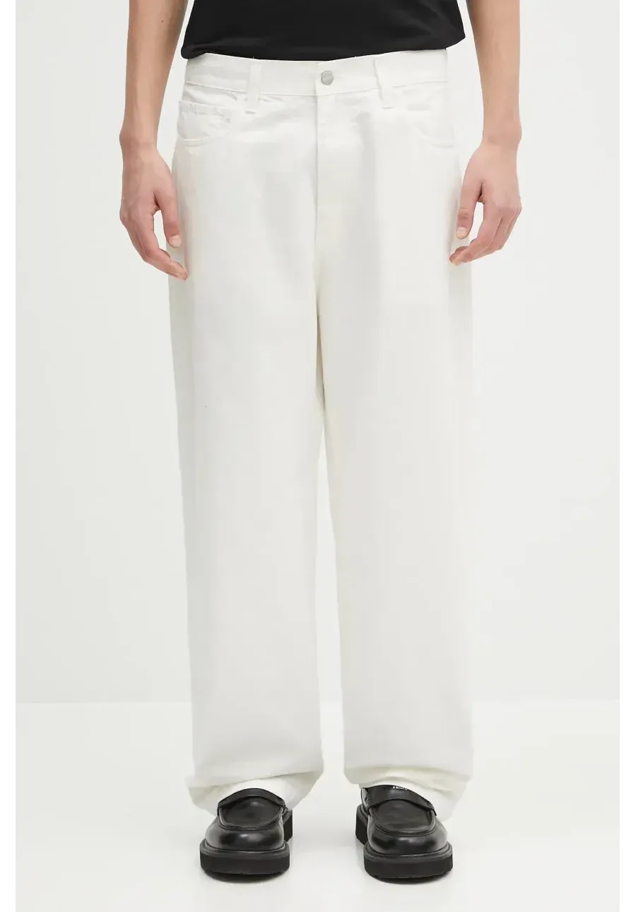 obrazek 1 Carhartt WIP spodnie bawełniane Landon Pant męskie kolor biały proste I034806.35002