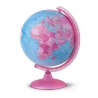 Picture Illuminated political globe in pink