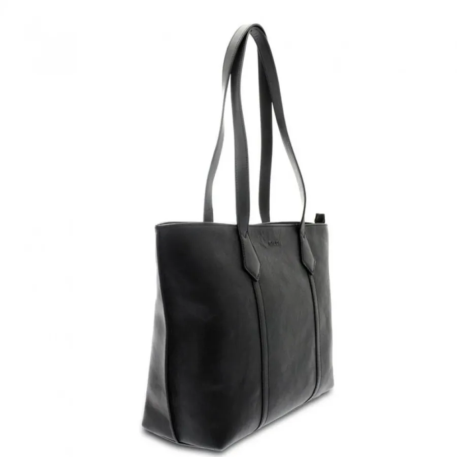 obrazek 3 Elegancka czarna shopperka ze skóry - Giudi