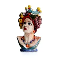 Zdjęcie Ceramiczna głowa greckiej bogini Persefony i boga Hadesa