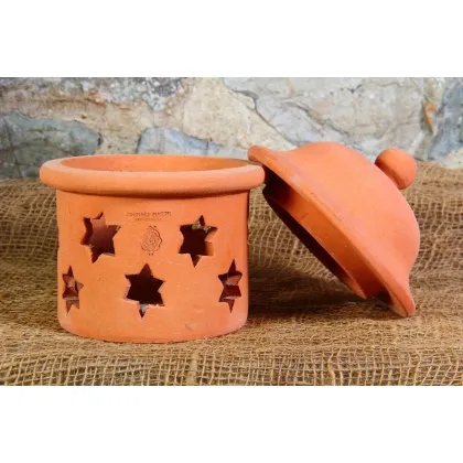 Zdjęcie Gliniany świecznik z gwiazdkami - Fornace Masini