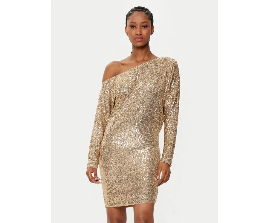obrazek 1 Marciano Guess Sukienka koktajlowa 5RGK69 6166A Złoty Bodycon Fit