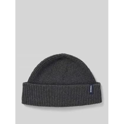 Zdjęcie Czapka z dzianiny z detalem z logo