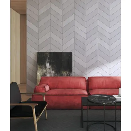 Zdjęcie 39,5x11,7 cm VT - PB35 (S95 jasny szary - gołąbkowy) JODEŁKA - Panel dekor beton architektoniczny LEWY