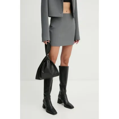 Zdjęcie Nanushka spódnica BRIEL kolor szary mini ołówkowa NW24PFSK17855