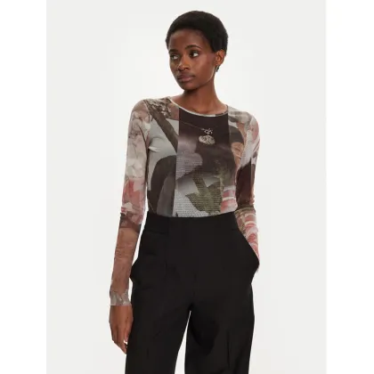 Zdjęcie Desigual Bluzka Carson 24WWTK59 Brązowy Regular Fit