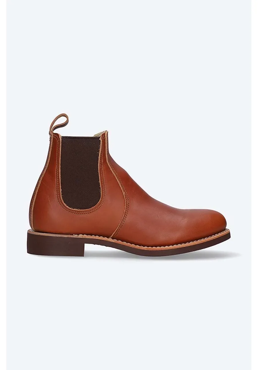 obrazek 1 Red Wing sztyblety skórzane damskie kolor brązowy na płaskim obcasie 3456.6inch-Brown