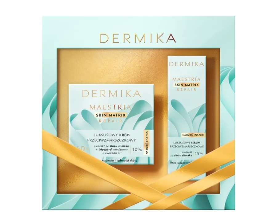 obrazek 1 Dermika Zestaw Maestria 60+ Krem do twarzy + Serum