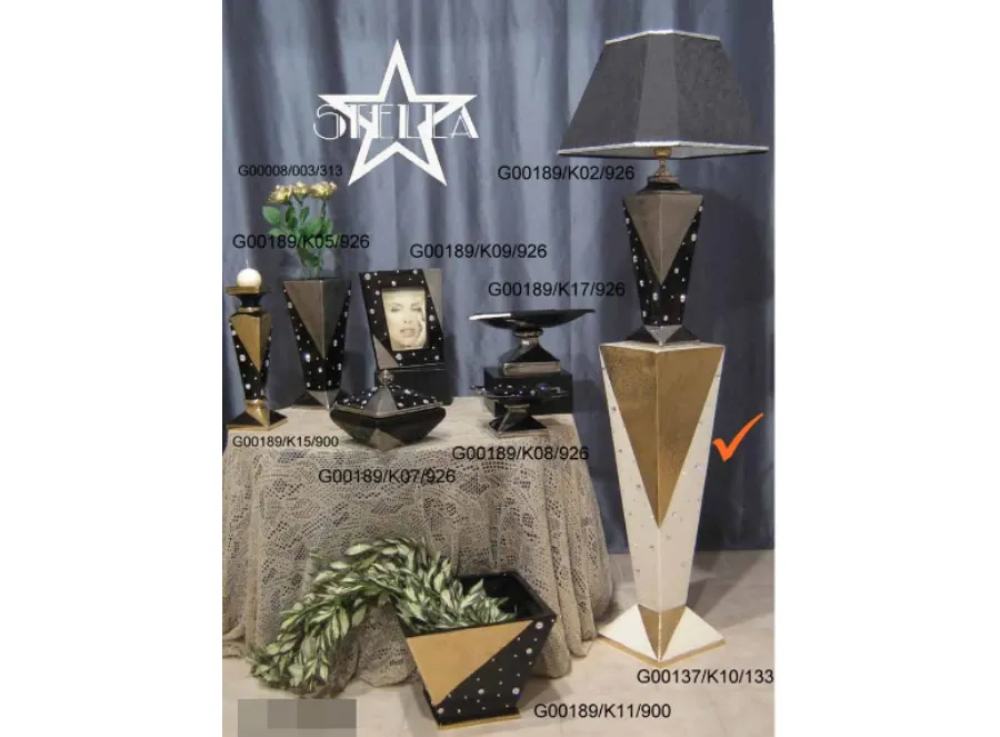 obrazek 1 Luksusowa beżowo-złota kolumna do salonu