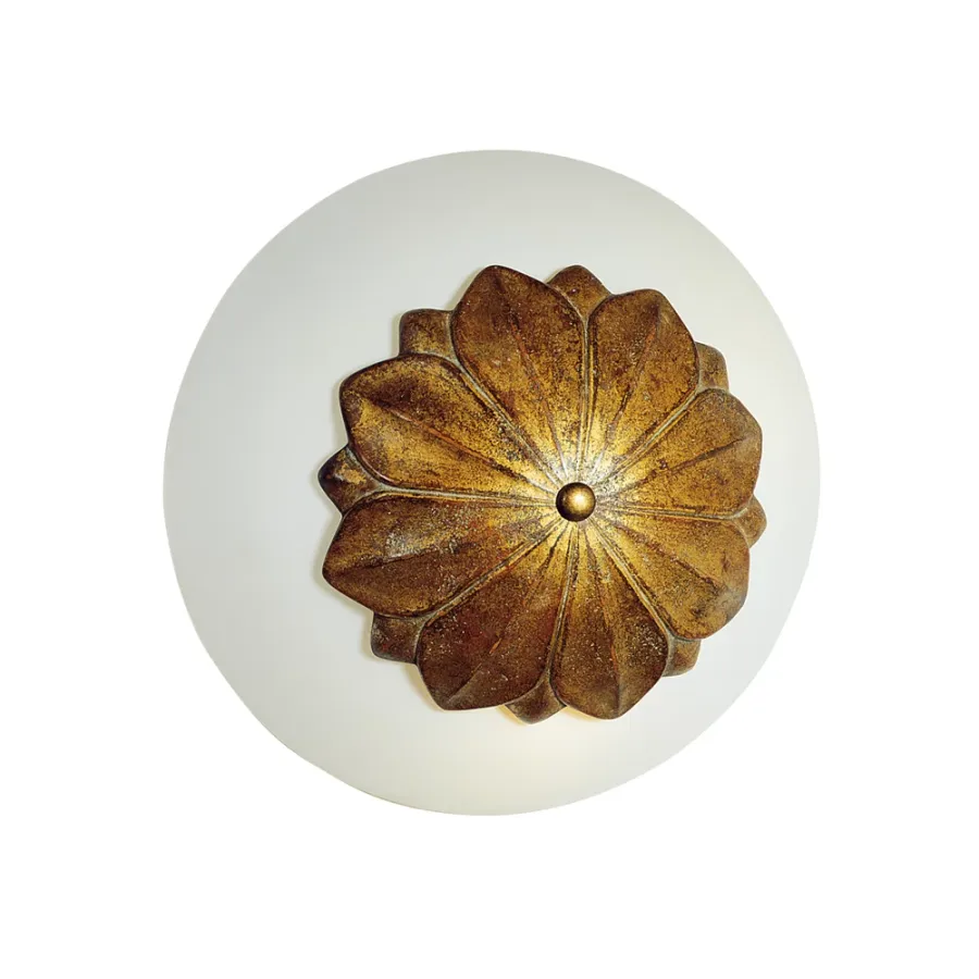 obrazek 3 Lampa sufitowa z satynowym szkłem h.22x50x50 cm