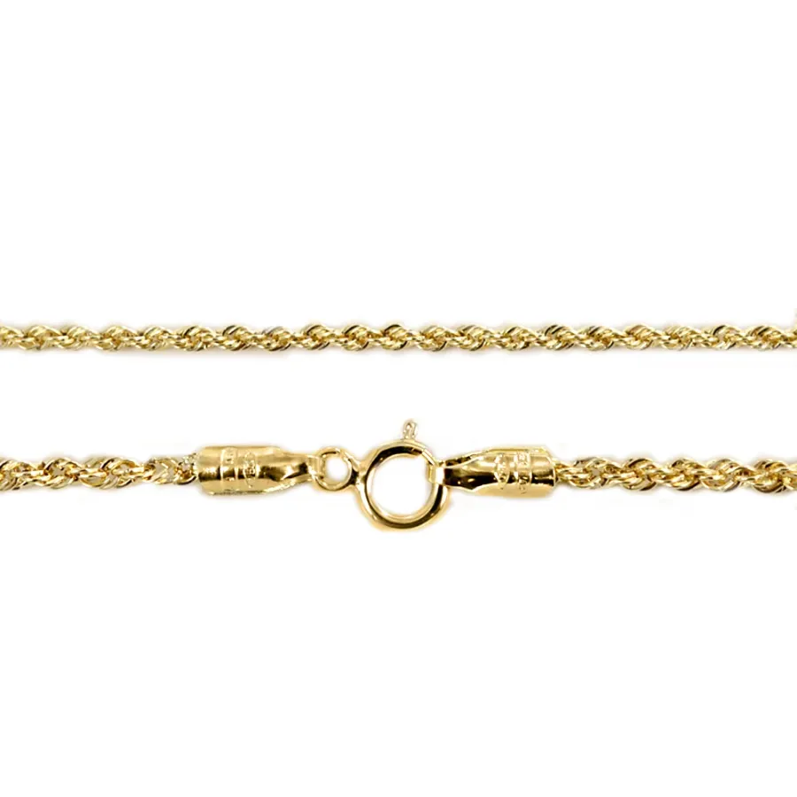 obrazek 3 Elegancki łańcuszek unisex z żółtego złota