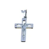 Zdjęcie Genialny męski krzyż płytowy podwójny wym.20x14mm.