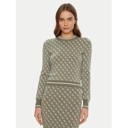 Zdjęcie Guess Sweter W4BR21 Z37K0 Zielony Regular Fit