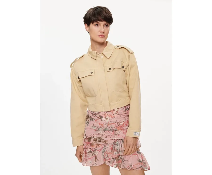obrazek 1 Pepe Jeans Kurtka przejściowa Samantha PL402363 Beżowy Regular Fit