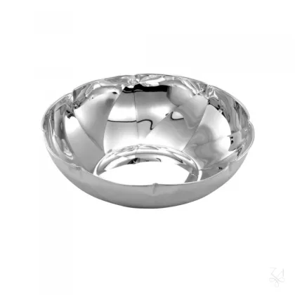 Zdjęcie Okrągła srebrna miska o wyjątkowym designie - Zaramella Argenti