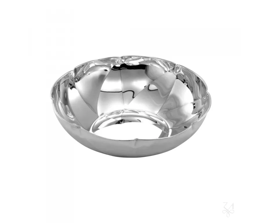 obrazek 1 Okrągła srebrna miska o wyjątkowym designie - Zaramella Argenti