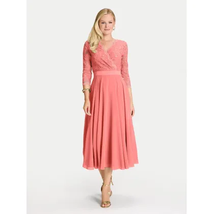 Zdjęcie Swing Sukienka koktajlowa 5AE29100 Koralowy Regular Fit