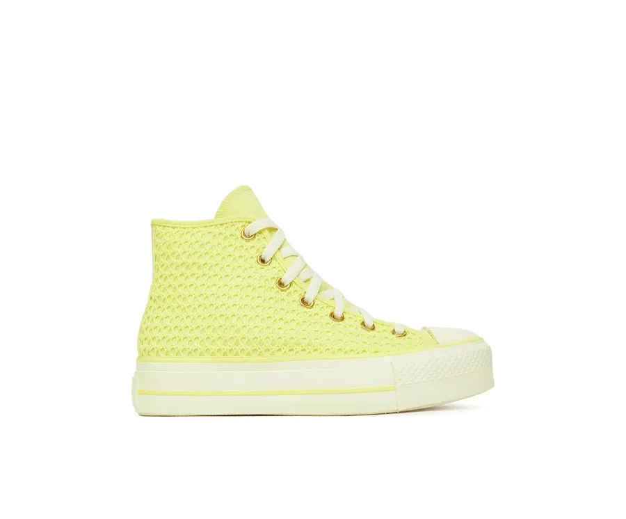 obrazek 1 Converse Trampki Chuck Taylor All Star Lift Platform Knit A14967C Żółty