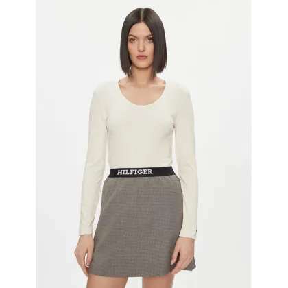 Zdjęcie Tommy Hilfiger Bluzka WW0WW41654 Beżowy Slim Fit