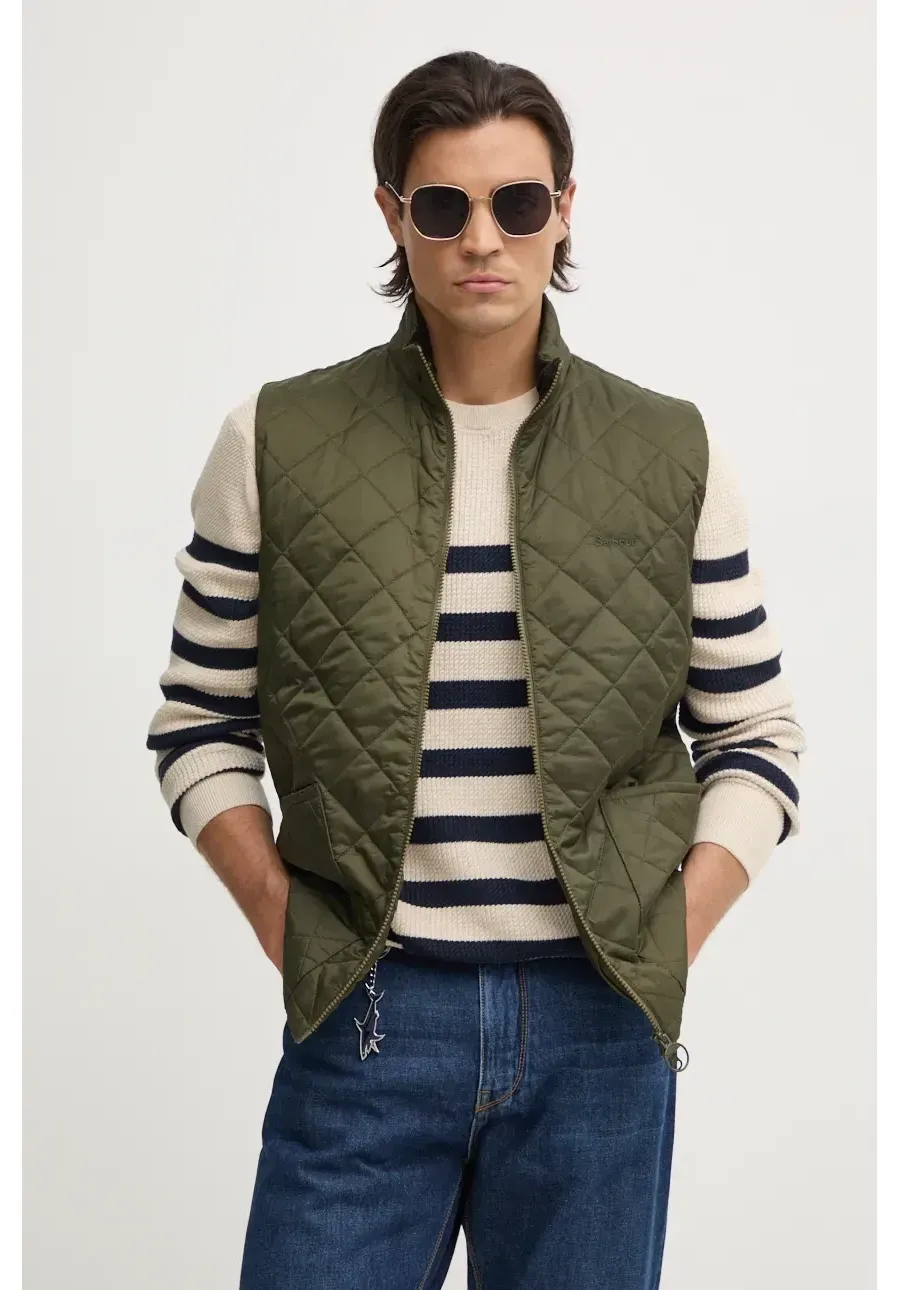 obrazek 1 Barbour bezrękawnik Monty Quilted Gilet męski kolor zielony przejściowy MGI0221